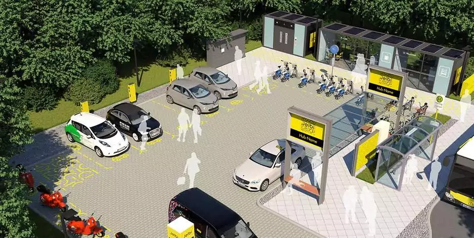 Mobility Hut Example Mobility hubs: towards a more sustainable future through intermodality ...